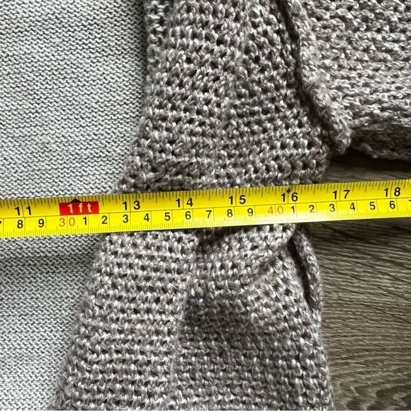 Culture Phit Wool Blend Tan Beige Thick Knit Open Cardigan Women's size Large - Picture 11 of 11